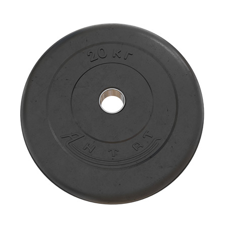 Тренировочный диск Antat 20 кг черный